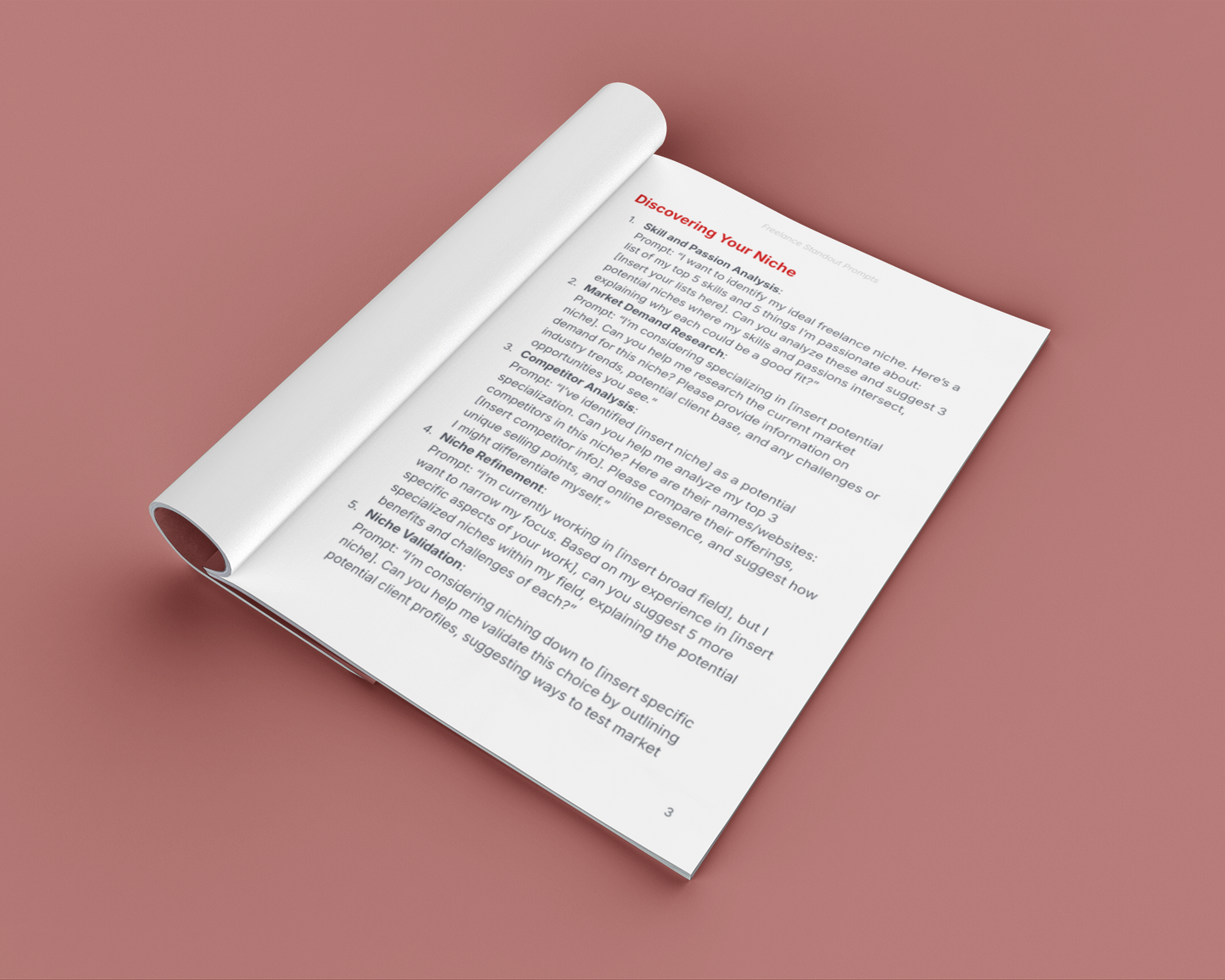 Freelance Standout - Prompts