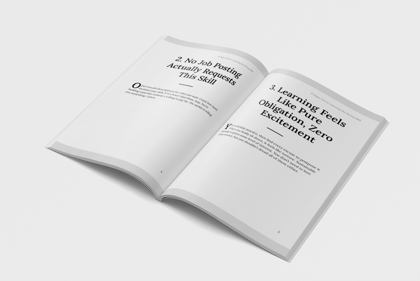 21 Signs You’re Learning the Wrong Skill