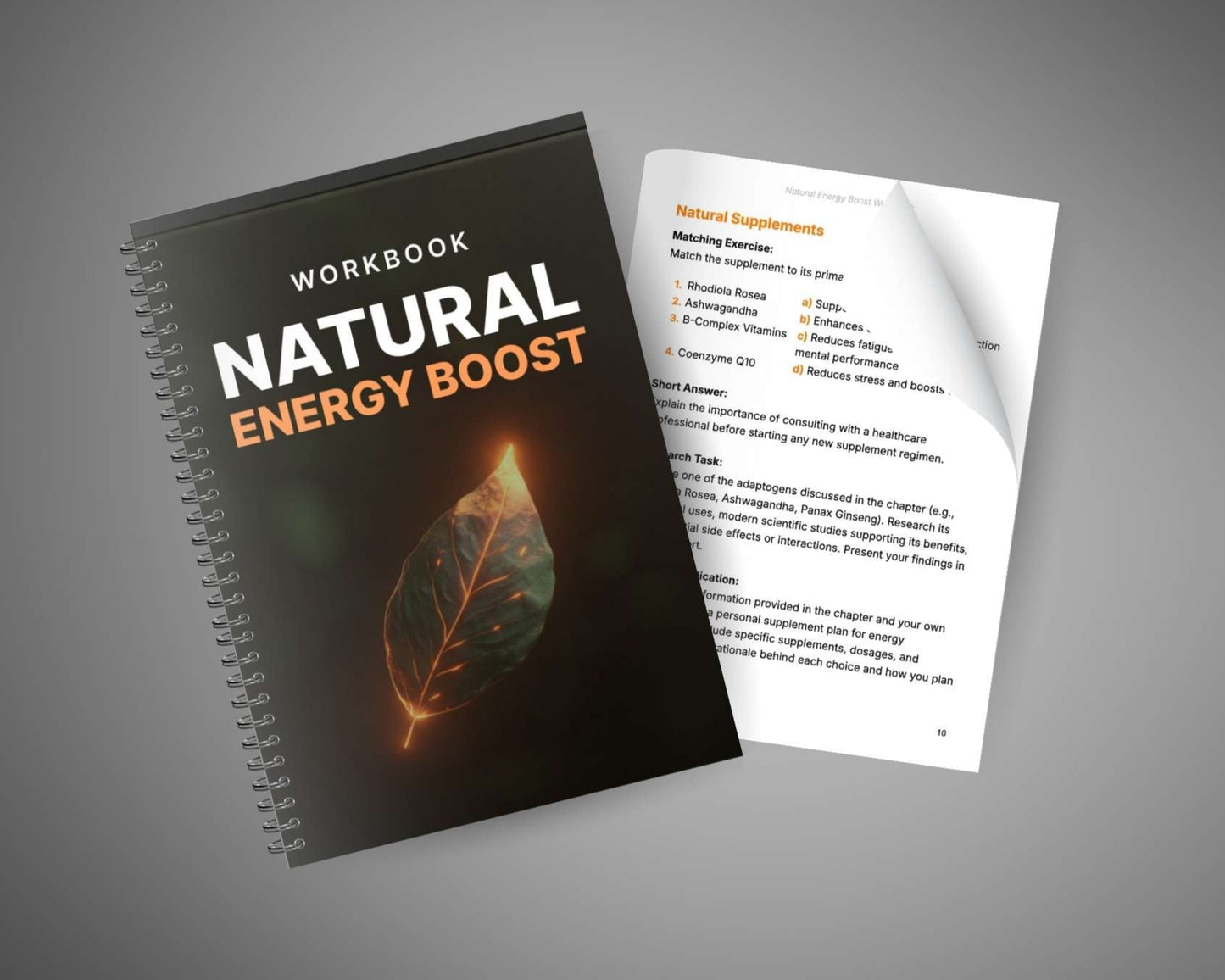 Natural Energy Boost - Workbook