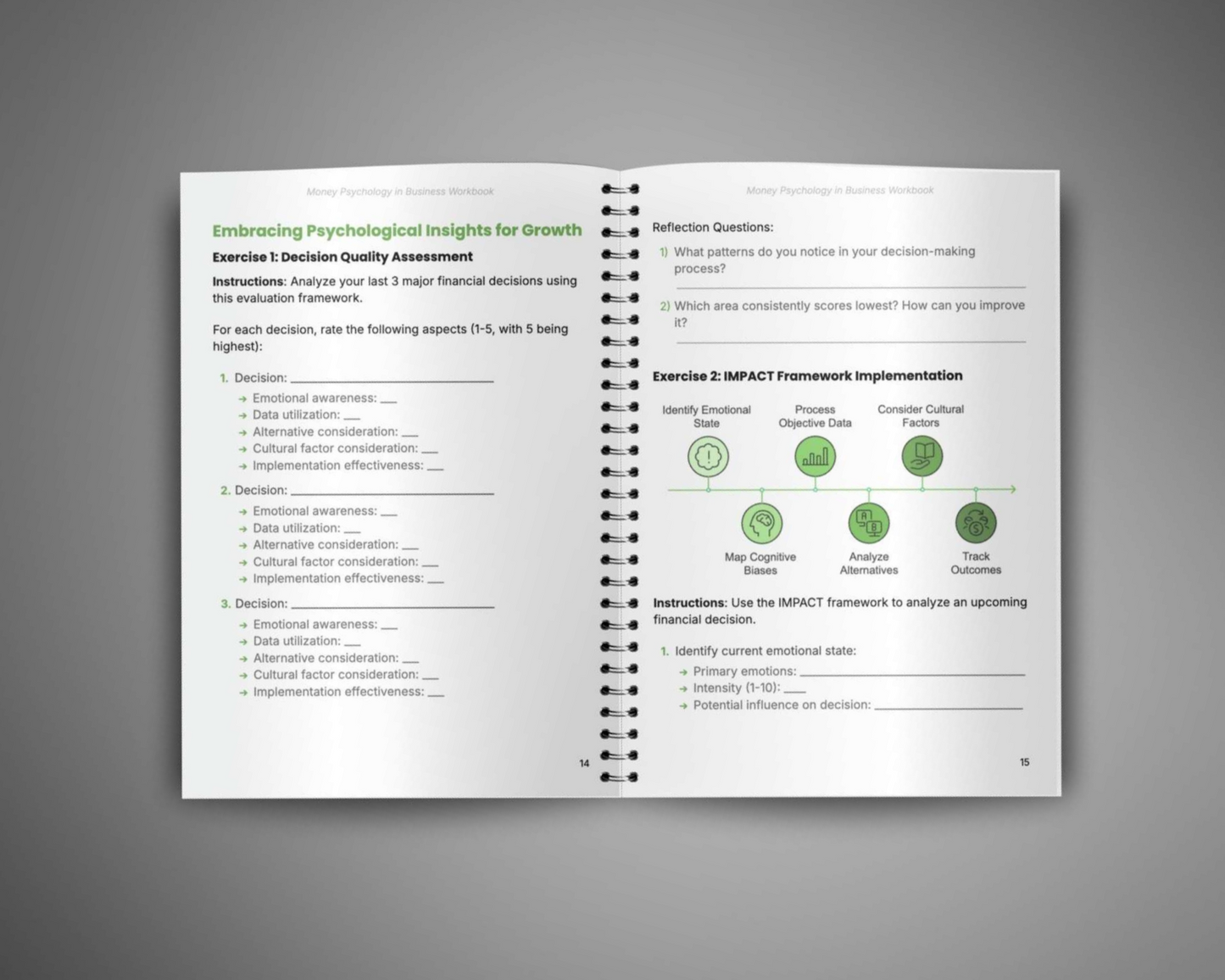Money Psychology in Business - Workbook
