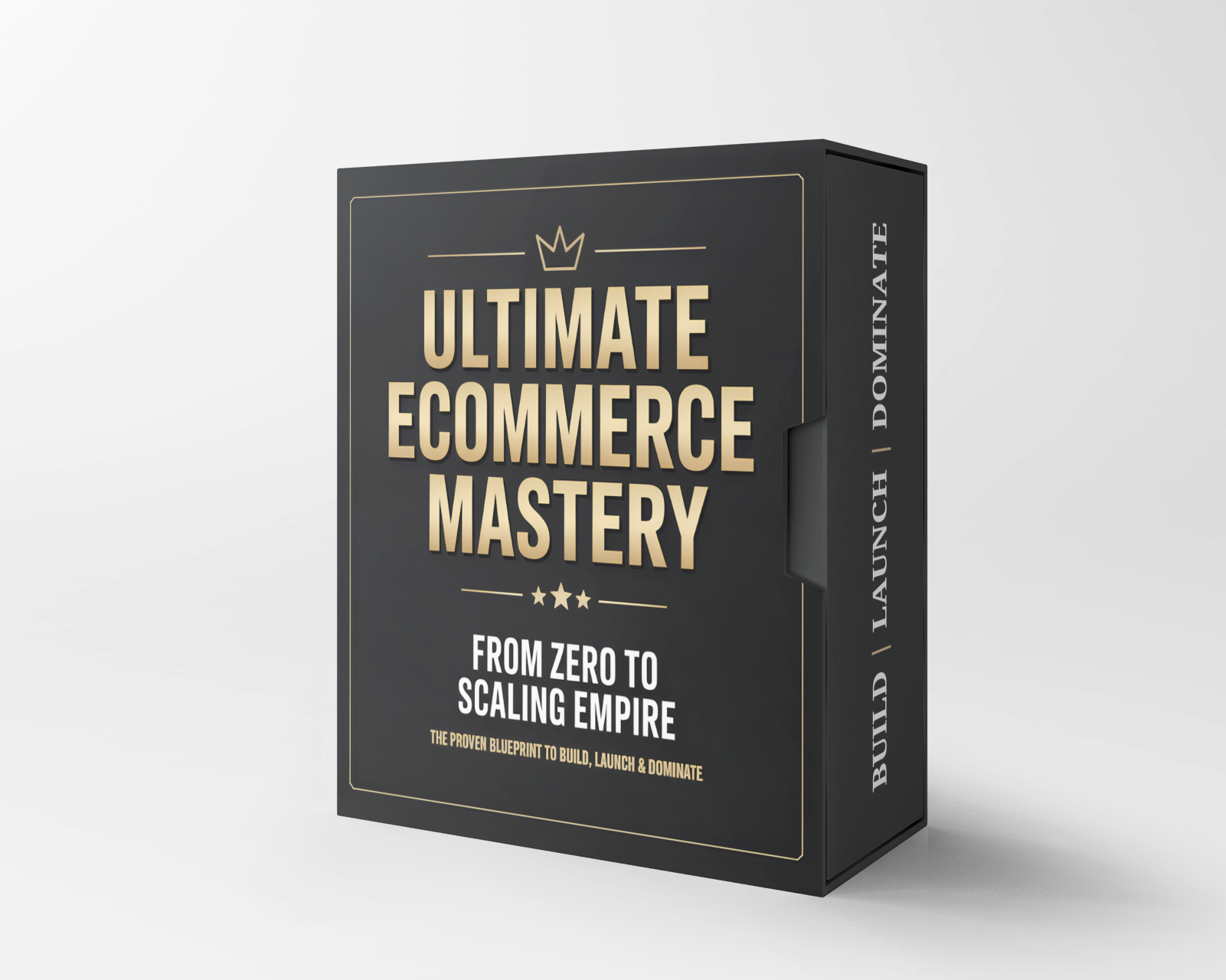 Simplicity Ecommerce mastery bundle box featuring structured strategy for building and scaling online businesses
