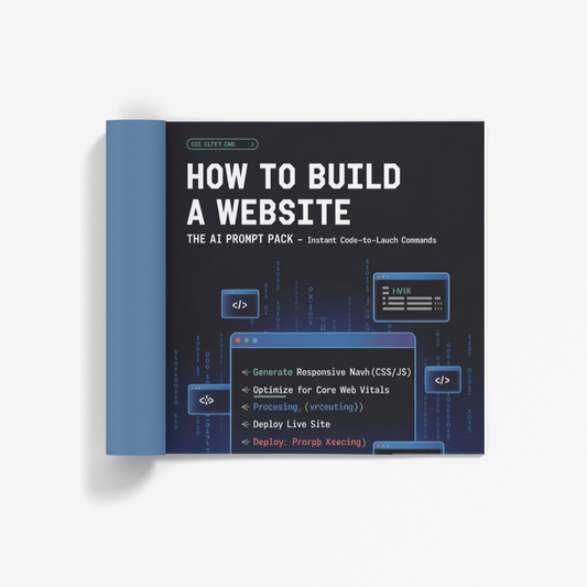 Simplicity How to Build a Website prompts pack with code-to-launch commands and web optimization tips