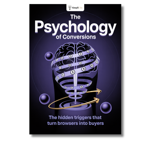 The Psychology of Conversions E-Book by Simplicity on increasing website conversions guide