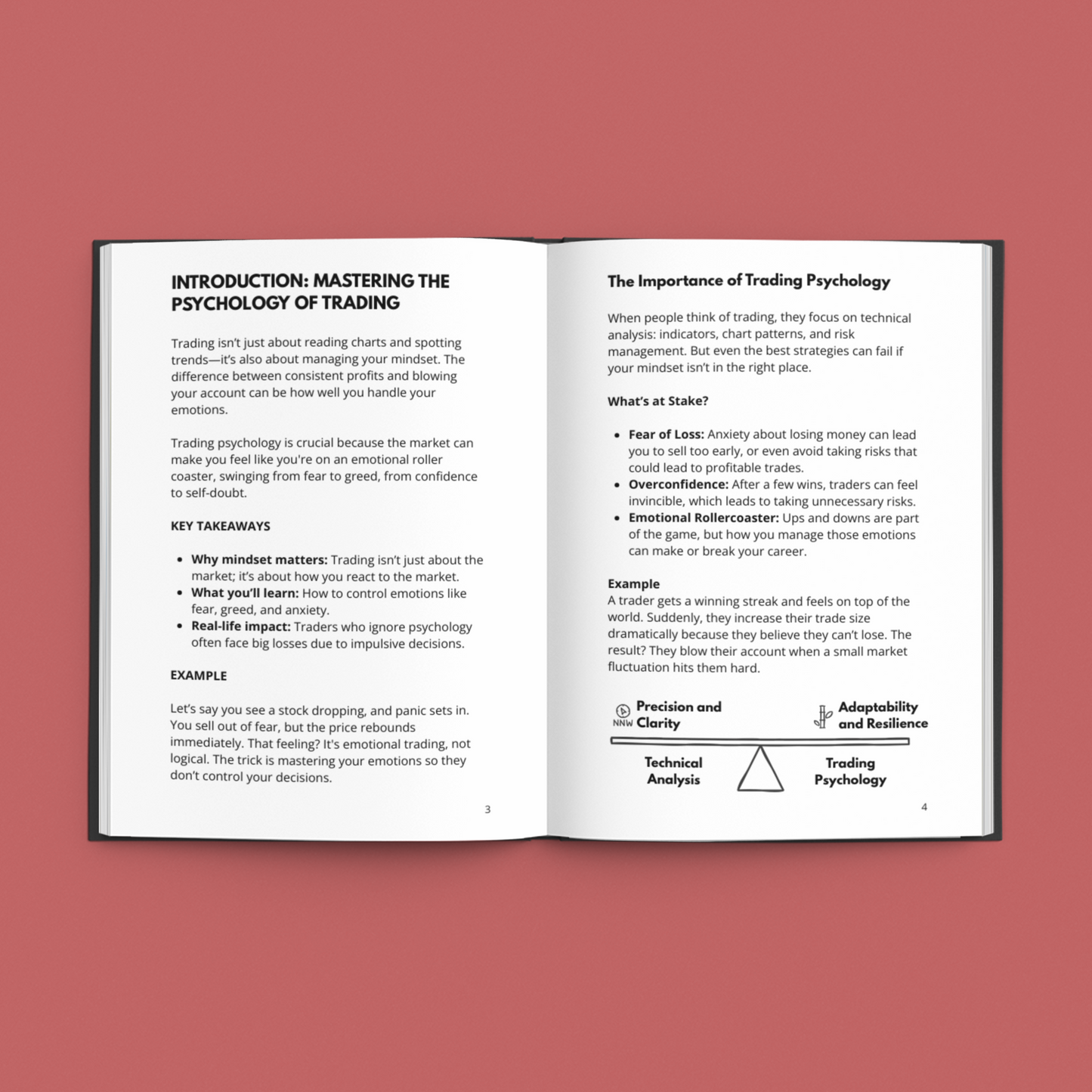 E-Book on trading psychology detailing how to control emotions in trading for successful strategies