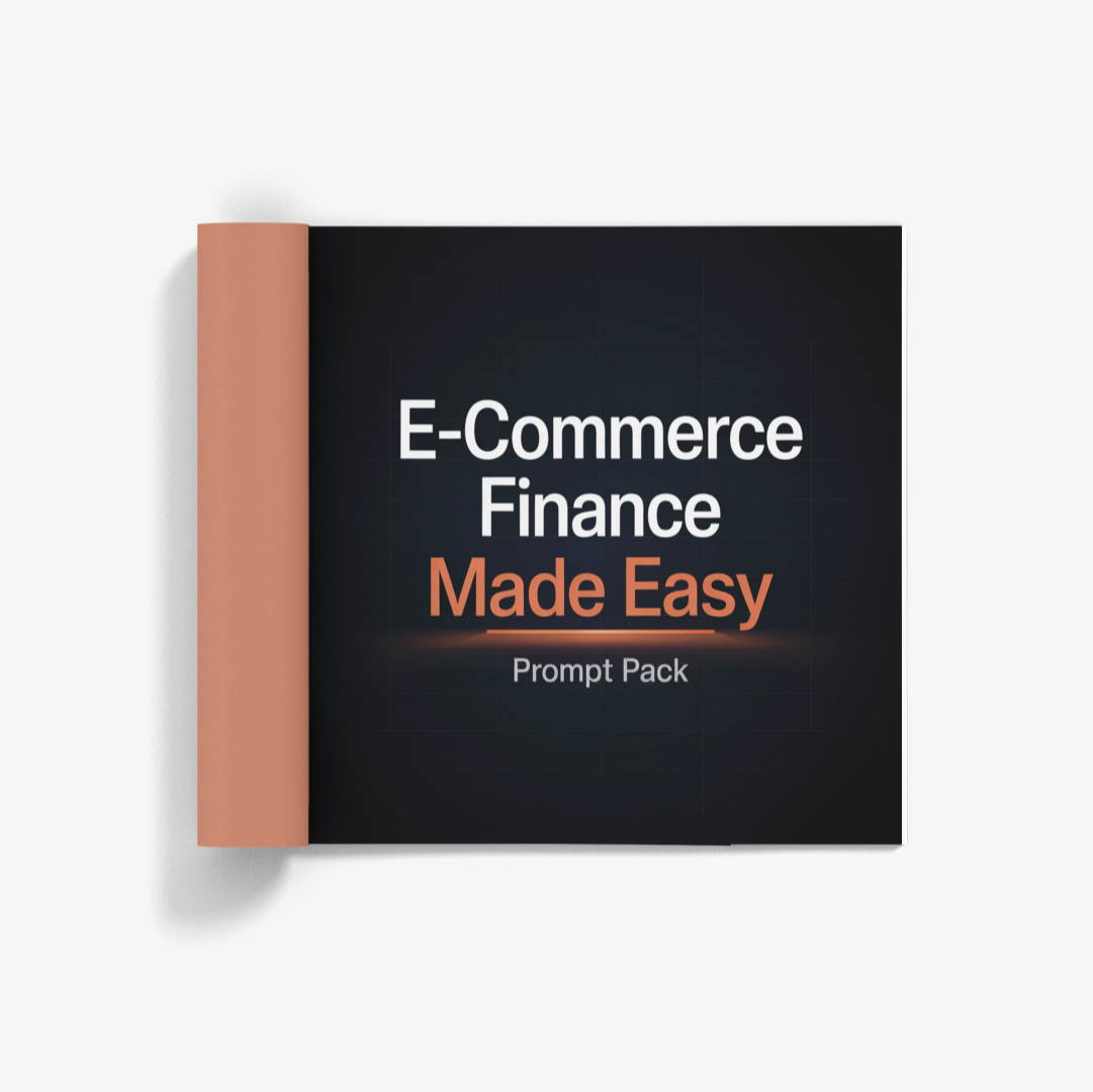Simplicity E-Commerce Finance Made Easy Prompt Pack for learning e-commerce finance effectively