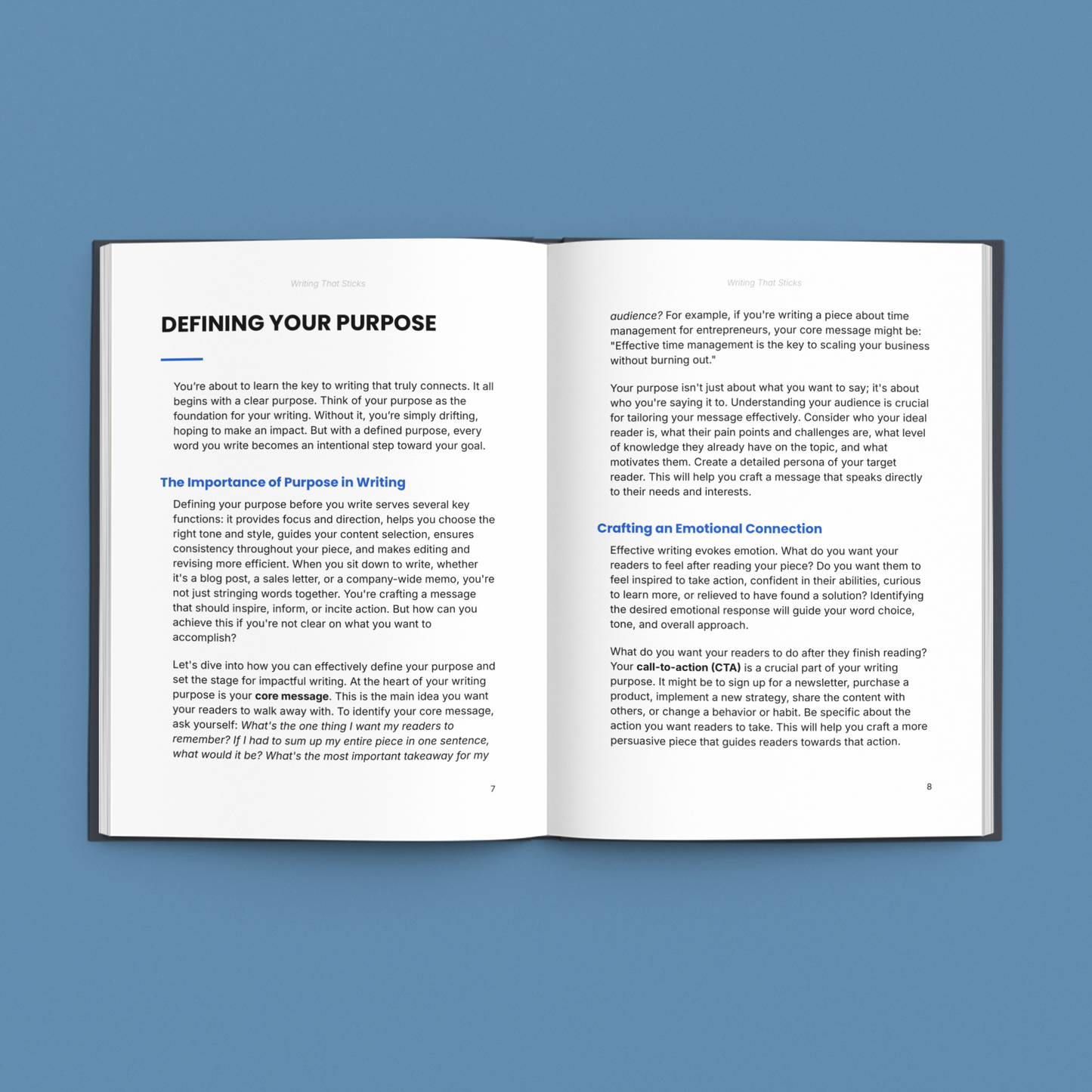 Simplicity E-Book on learning to write persuasively with tips on crafting emotional connections