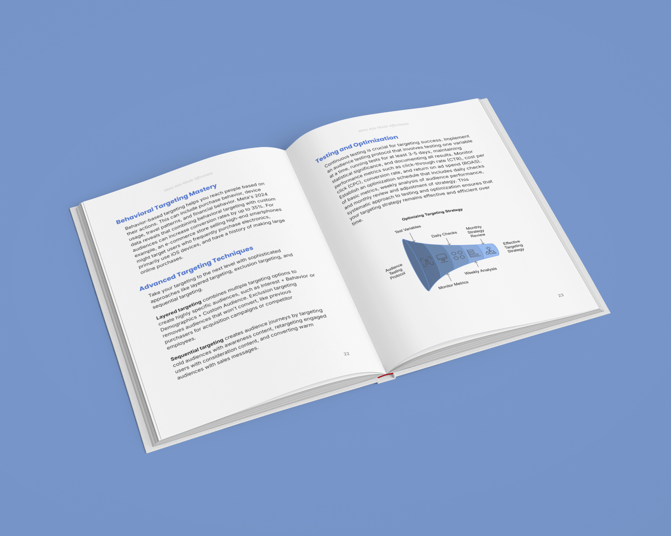 Simplicity E-Book on Meta ads budget strategies featuring advanced targeting techniques