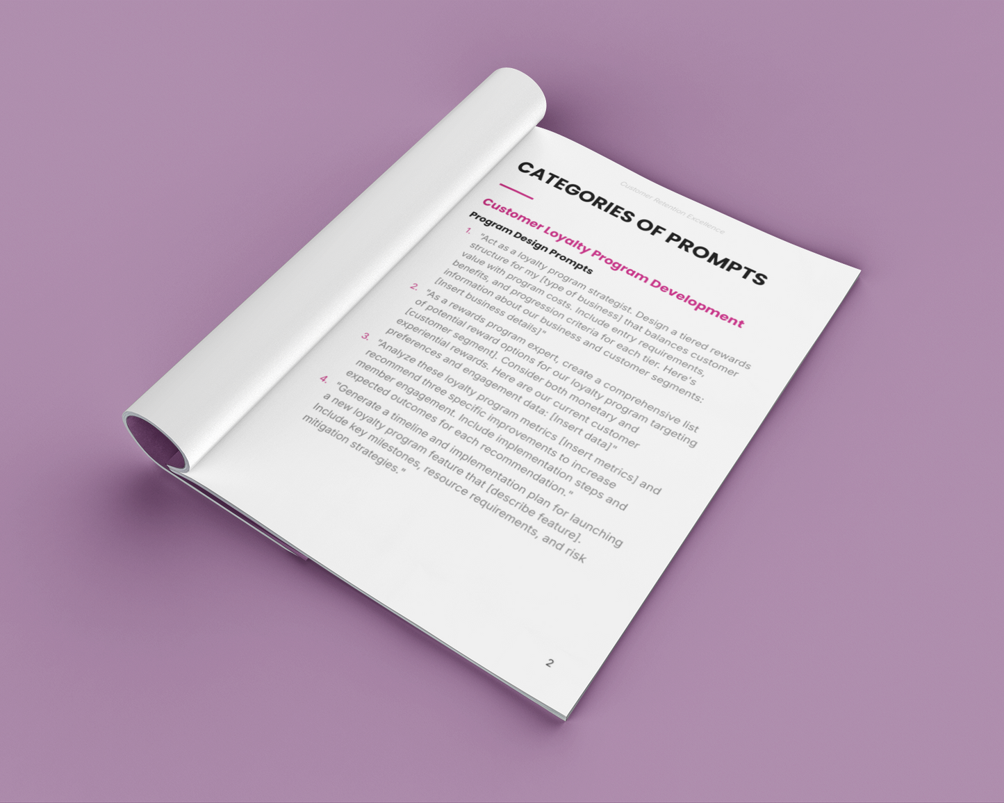 Customer Retention Excellence Strategies Prompt Pack