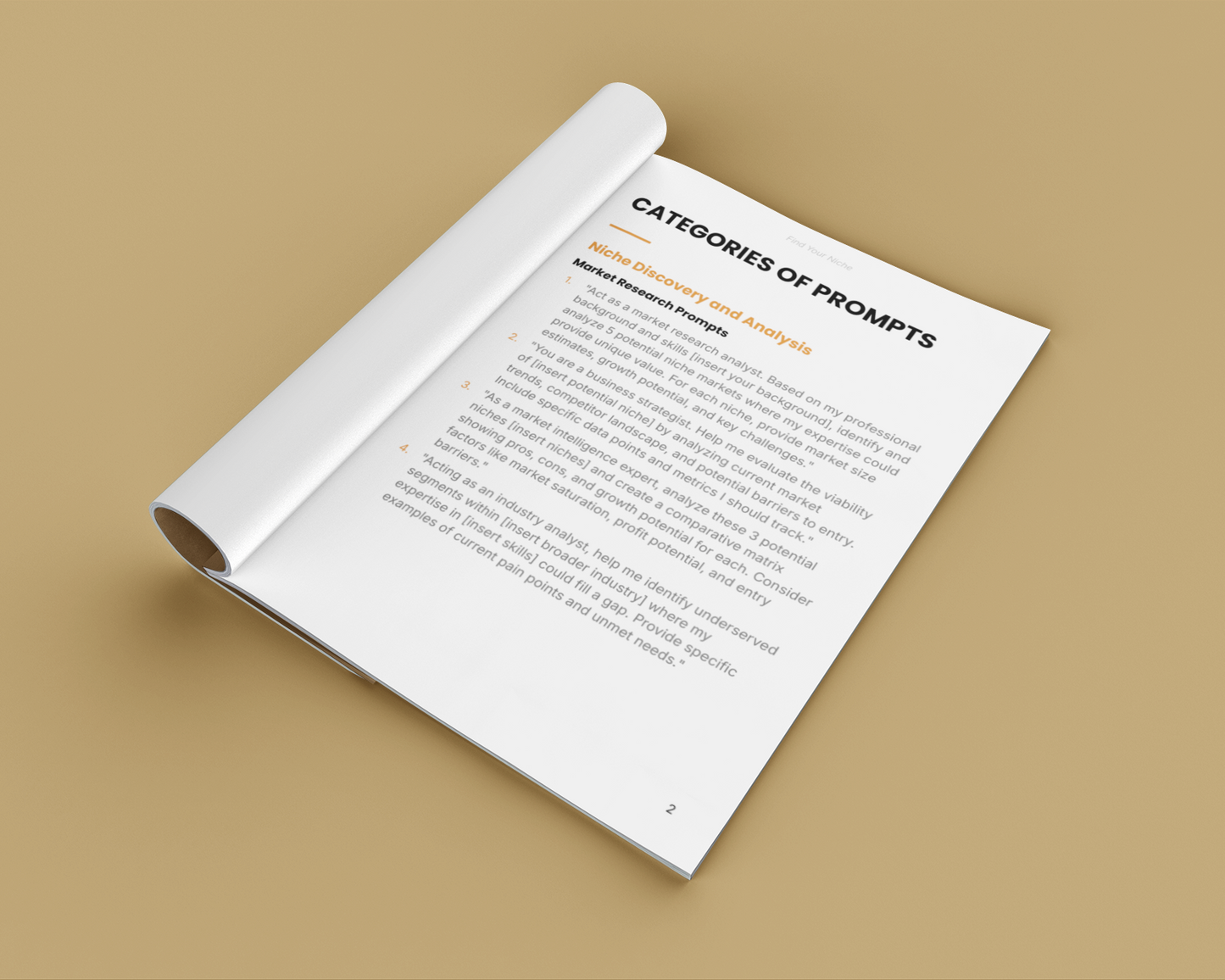 Effective Niche Finding AI Prompts Creators  AI Prompts