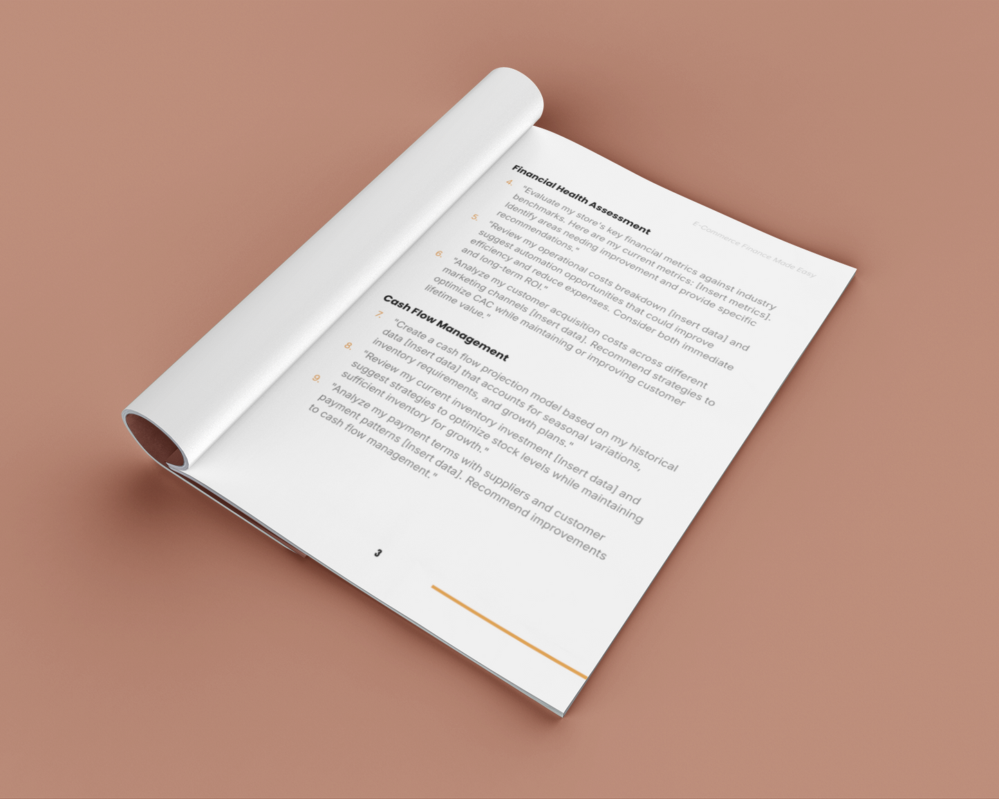 Learn E-Commerce Finance Prompt Pack