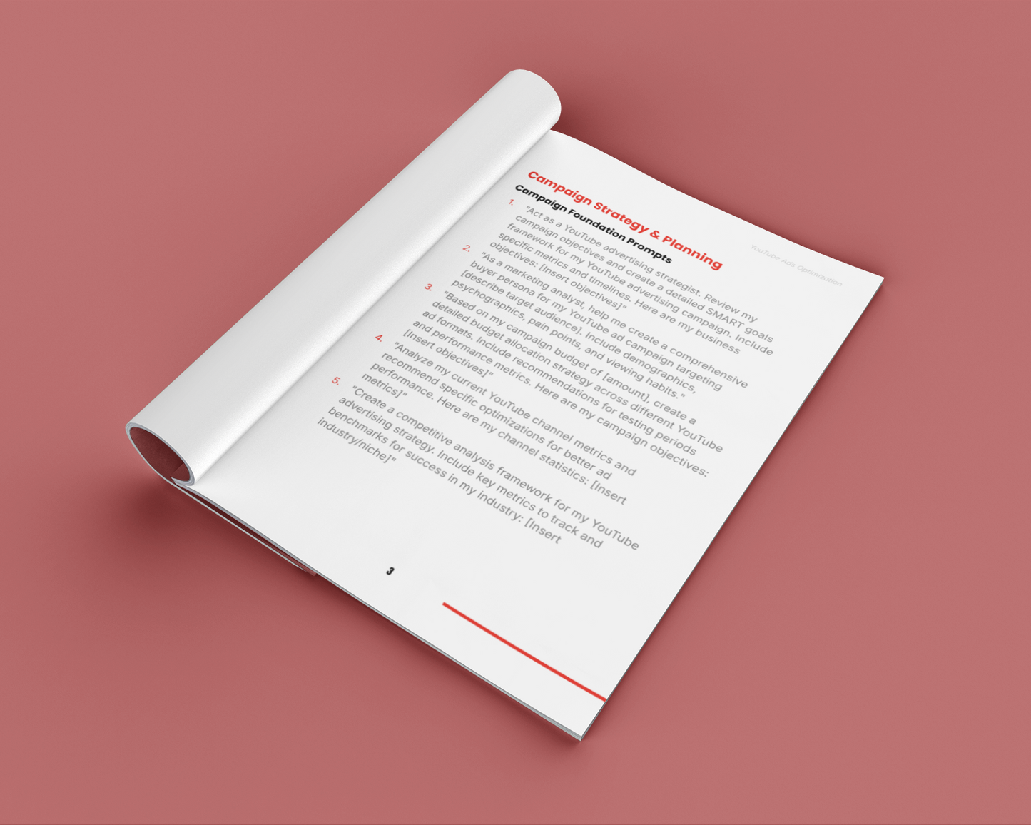 YouTube Ads Optimization Prompt Pack