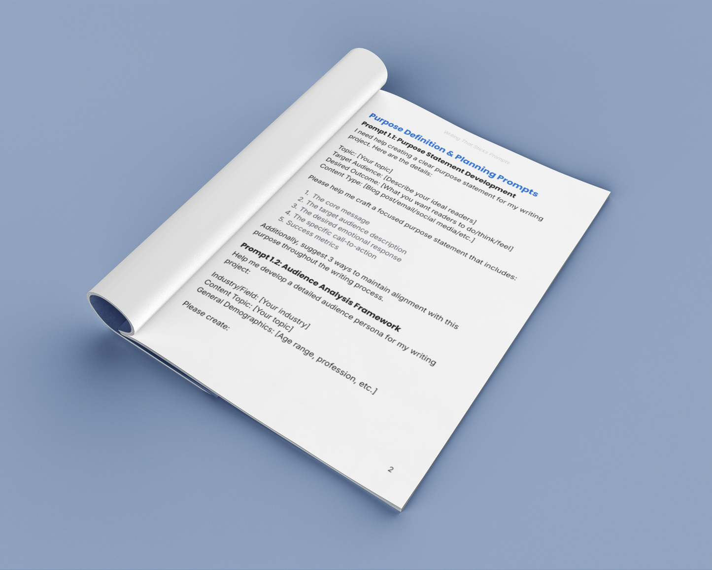 Writing That Sticks - Prompts