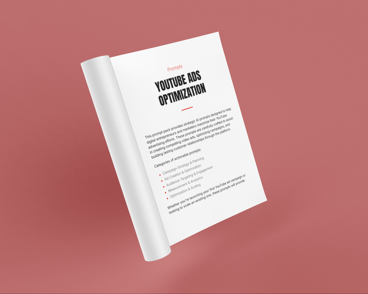YouTube Ads Optimization Prompt Pack