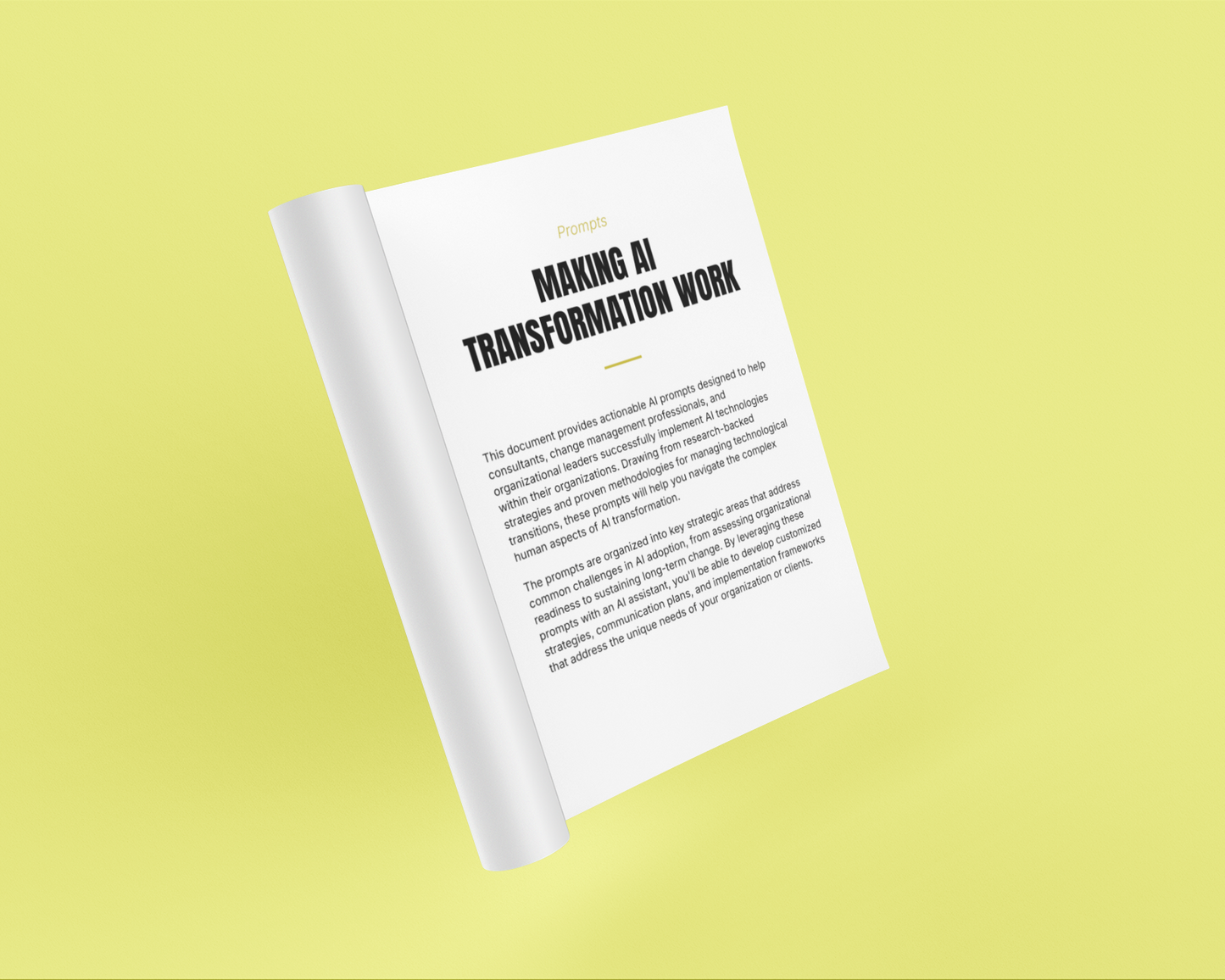 Making AI Transformation Work