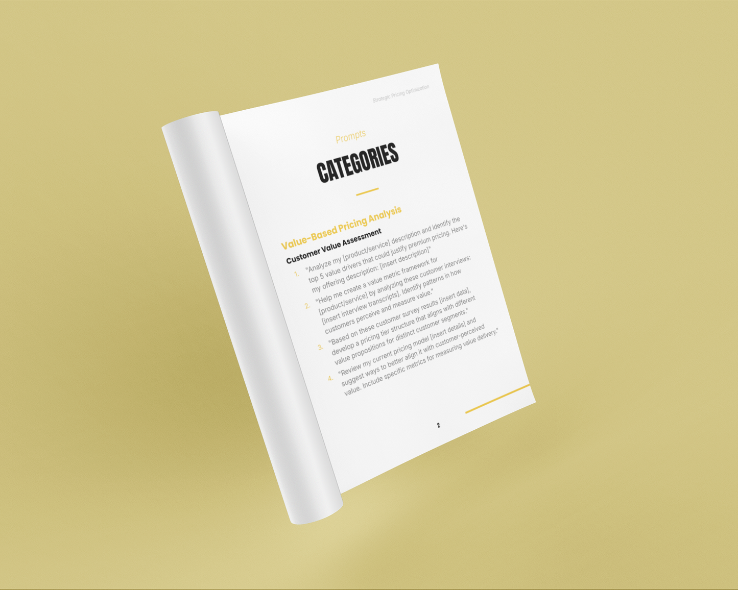 Strategic Pricing Optimization Prompt pack