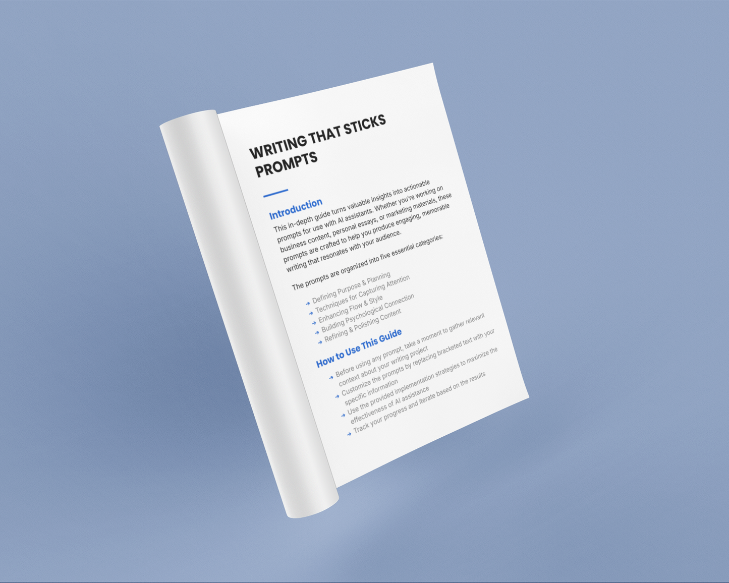 Writing That Sticks - Prompts