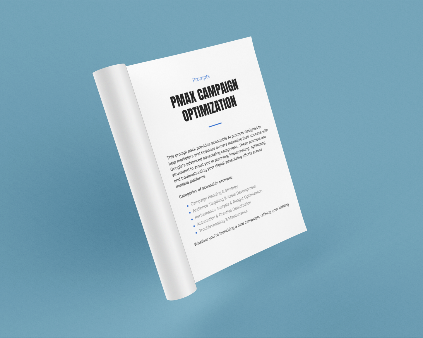 Performance Max Campaign Optimization Prompt Pack