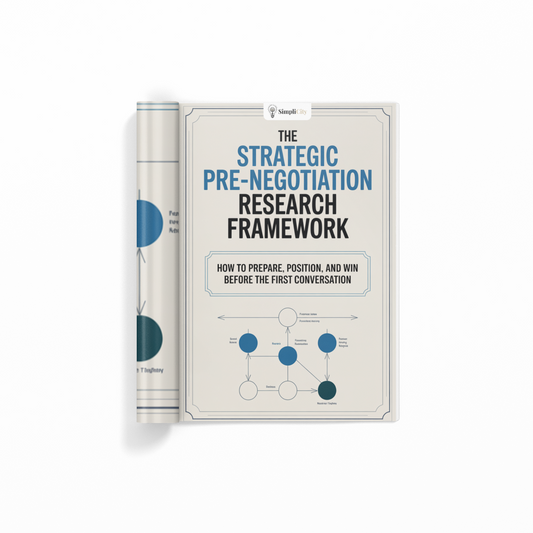 The Strategic Pre-Negotiation Research Framework