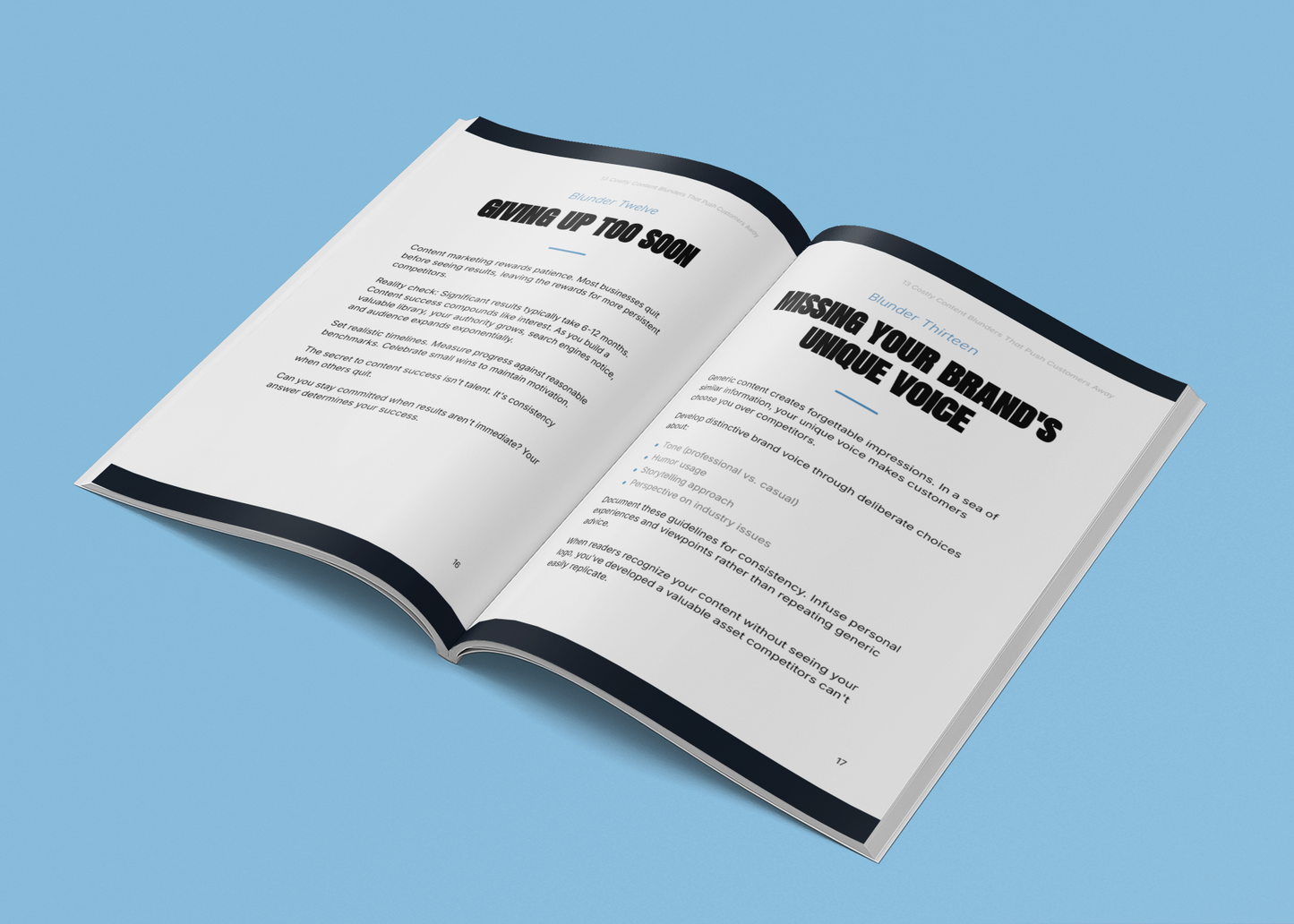 13 Costly Content Blunders That Push Customers Away