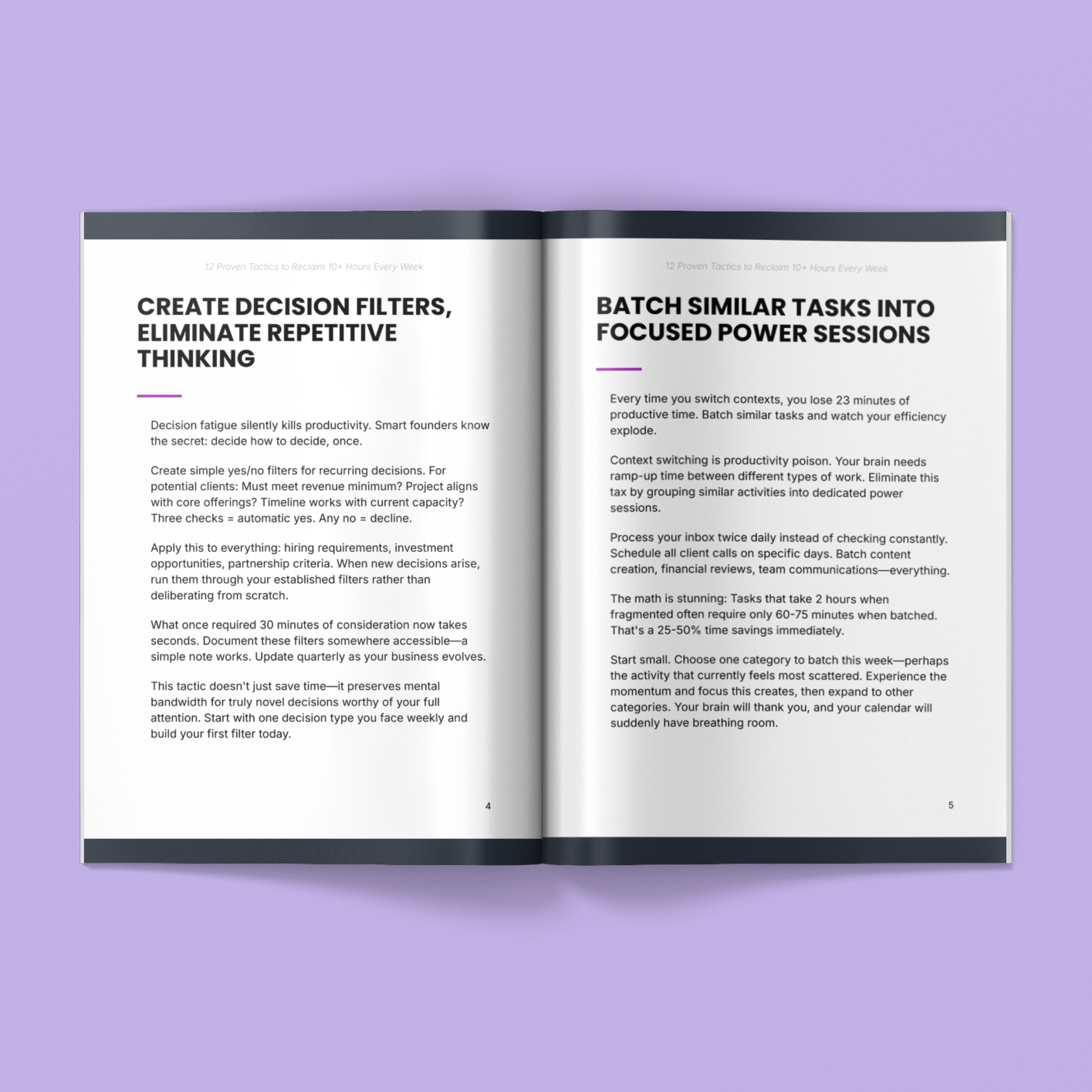 12 Proven Tactics to Reclaim 10+ Hours Every Week