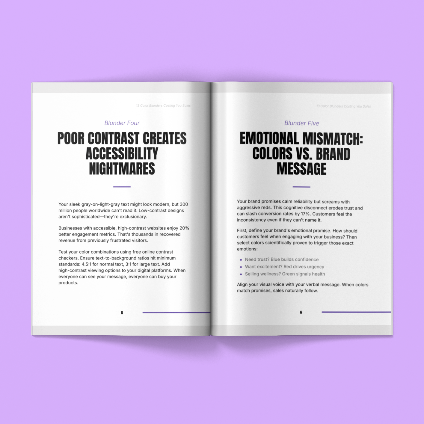 13 Color Blunders Costing You Sales