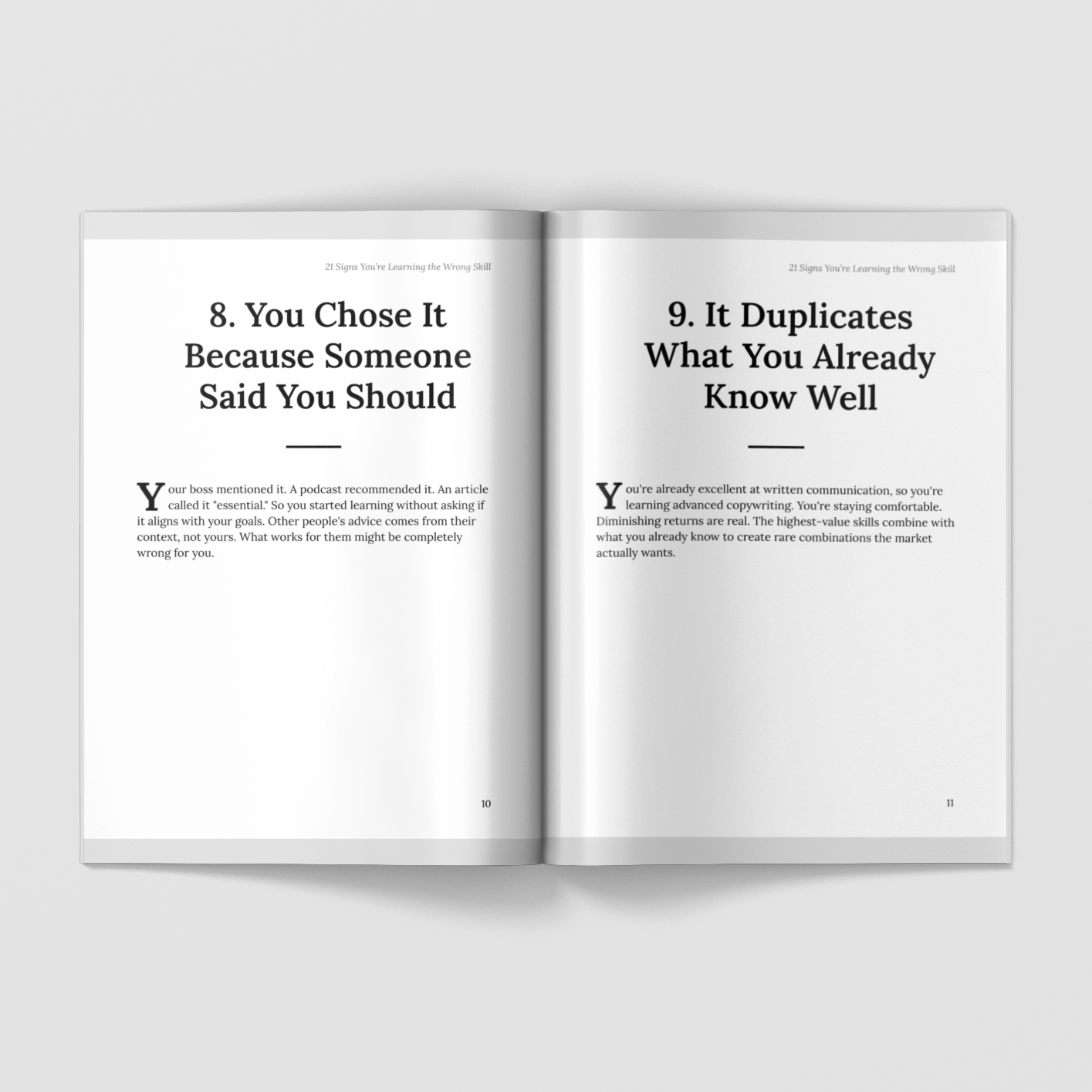 21 Signs You’re Learning the Wrong Skill