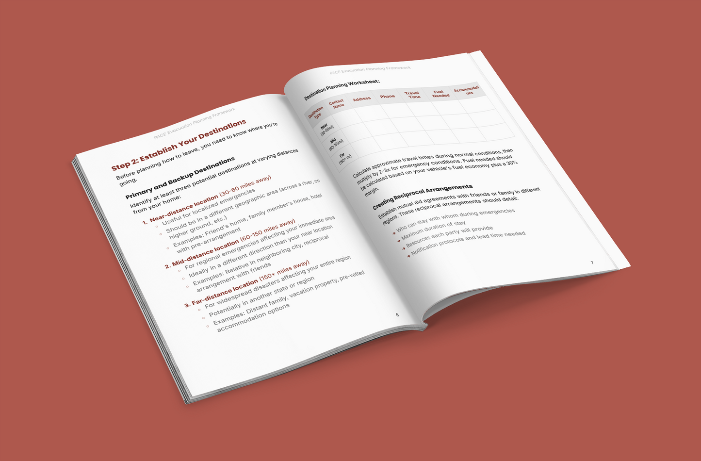 PACE Evacuation Planning Framework