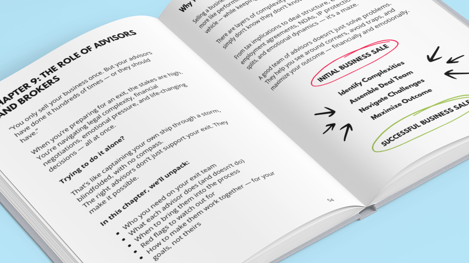 Open E-Book on selling your business guide with tips for business owners and advisors