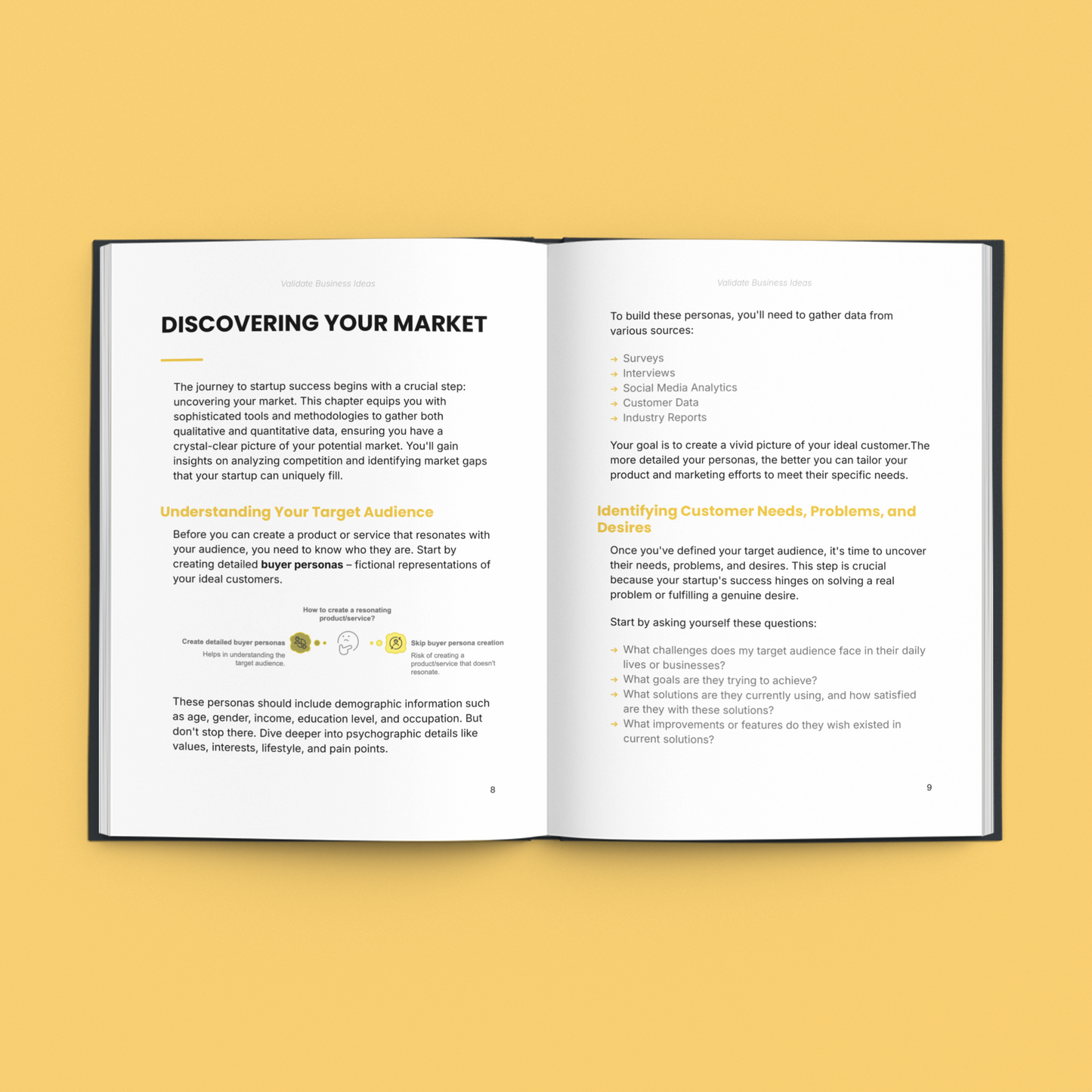 E-Book by Simplicity on how to validate a startup idea with market understanding and target audience insights