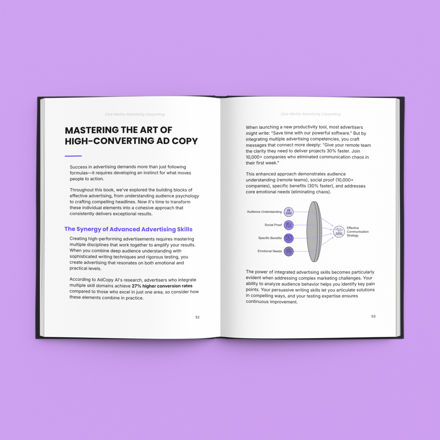 Simplicity E-Book Cover on learn copywriting for conversions with high-converting ad copy techniques