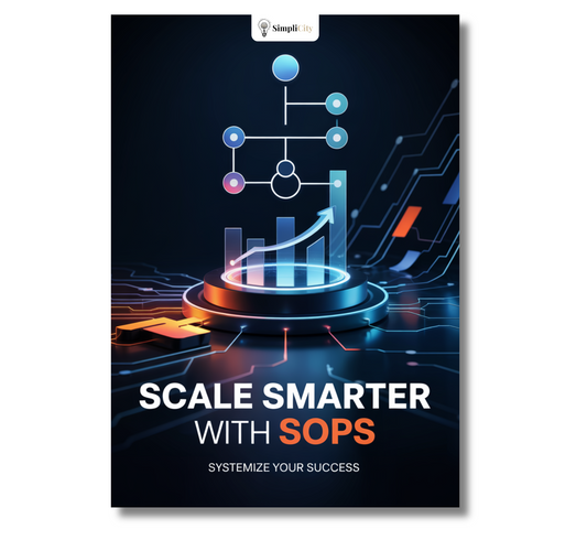 E-Book titled Scale Smarter with SOPs by Simplicity to learn process optimization for business success