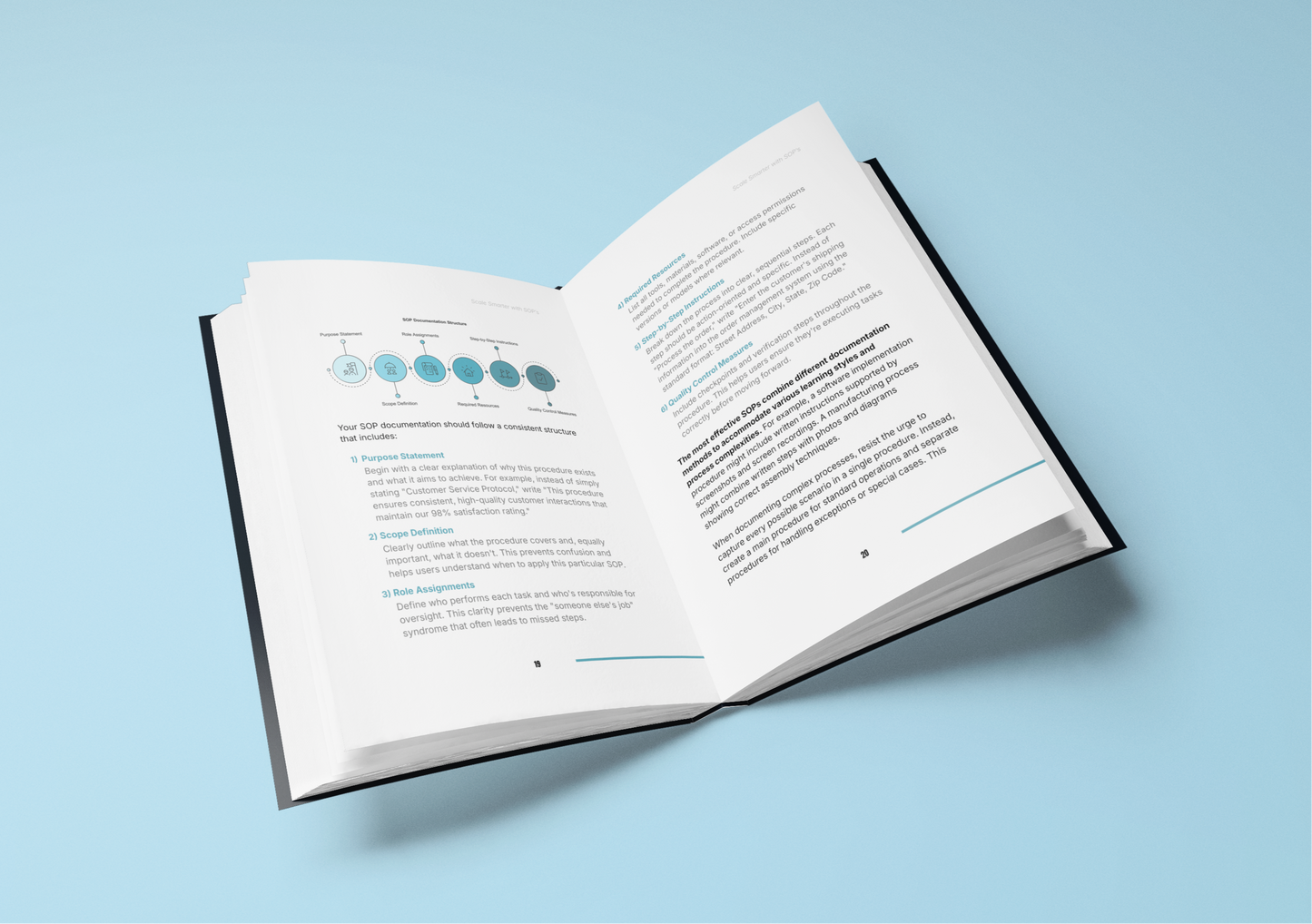 Open e-book on process optimization with informative content to help you learn process optimization