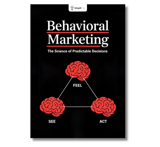 Behavioral Marketing e-Book by Simplicity focusing on predictable decisions in marketing