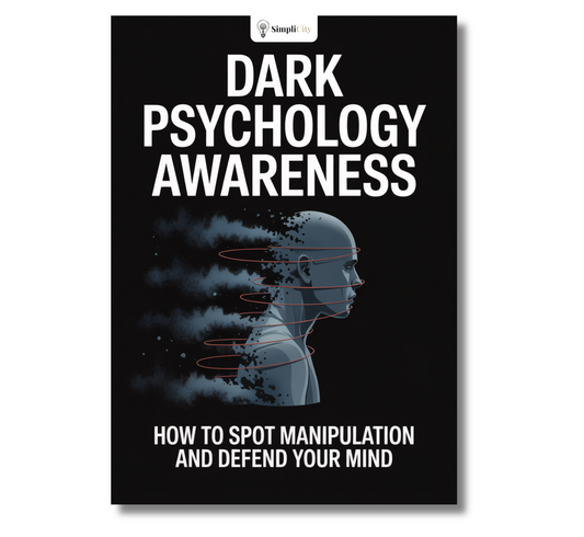 Dark Psychology Awareness E-Book by Simplicity on how to understand dark psychology and spot manipulation