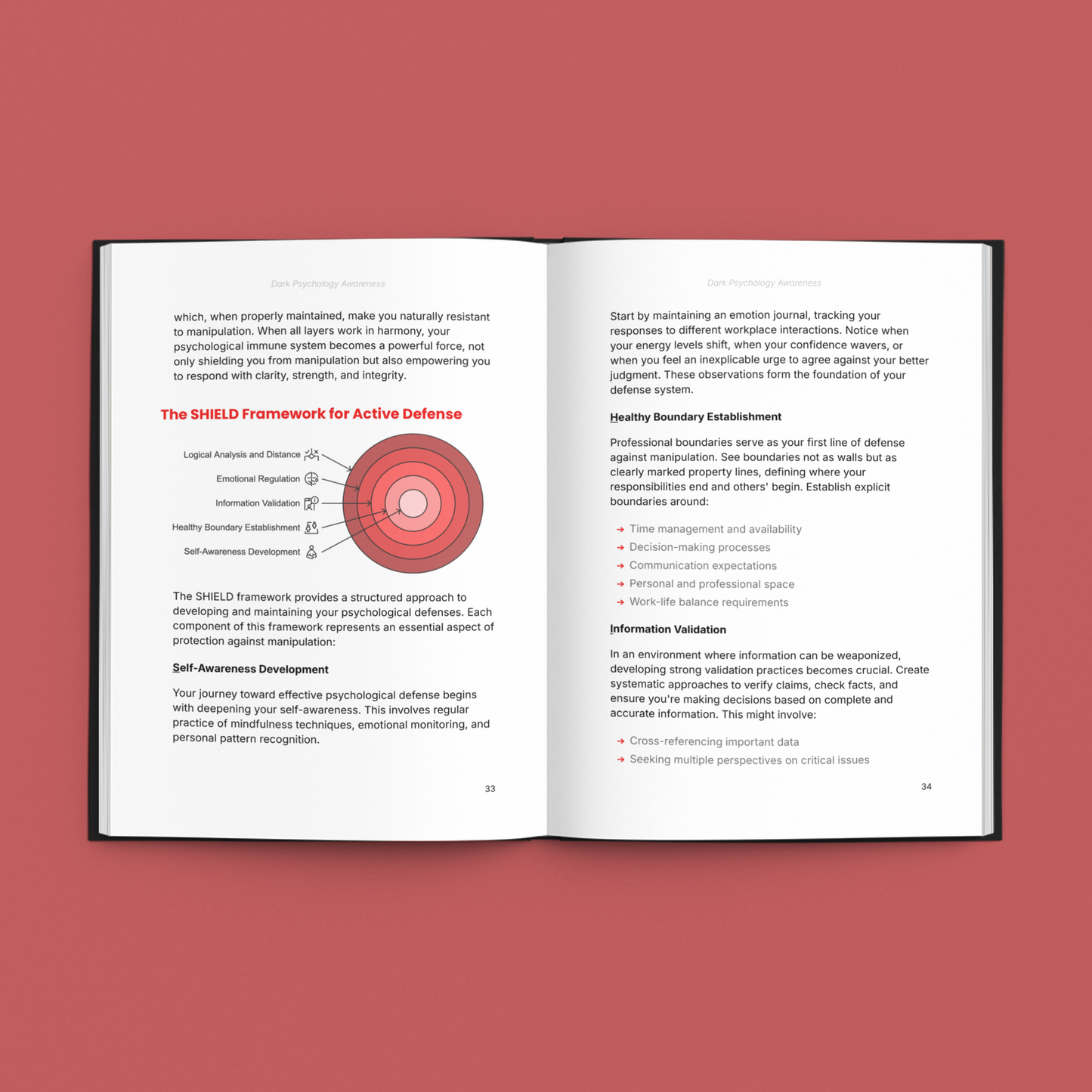 Simplicity E-Book showcasing the SHIELD Framework for Active Defense to understand dark psychology