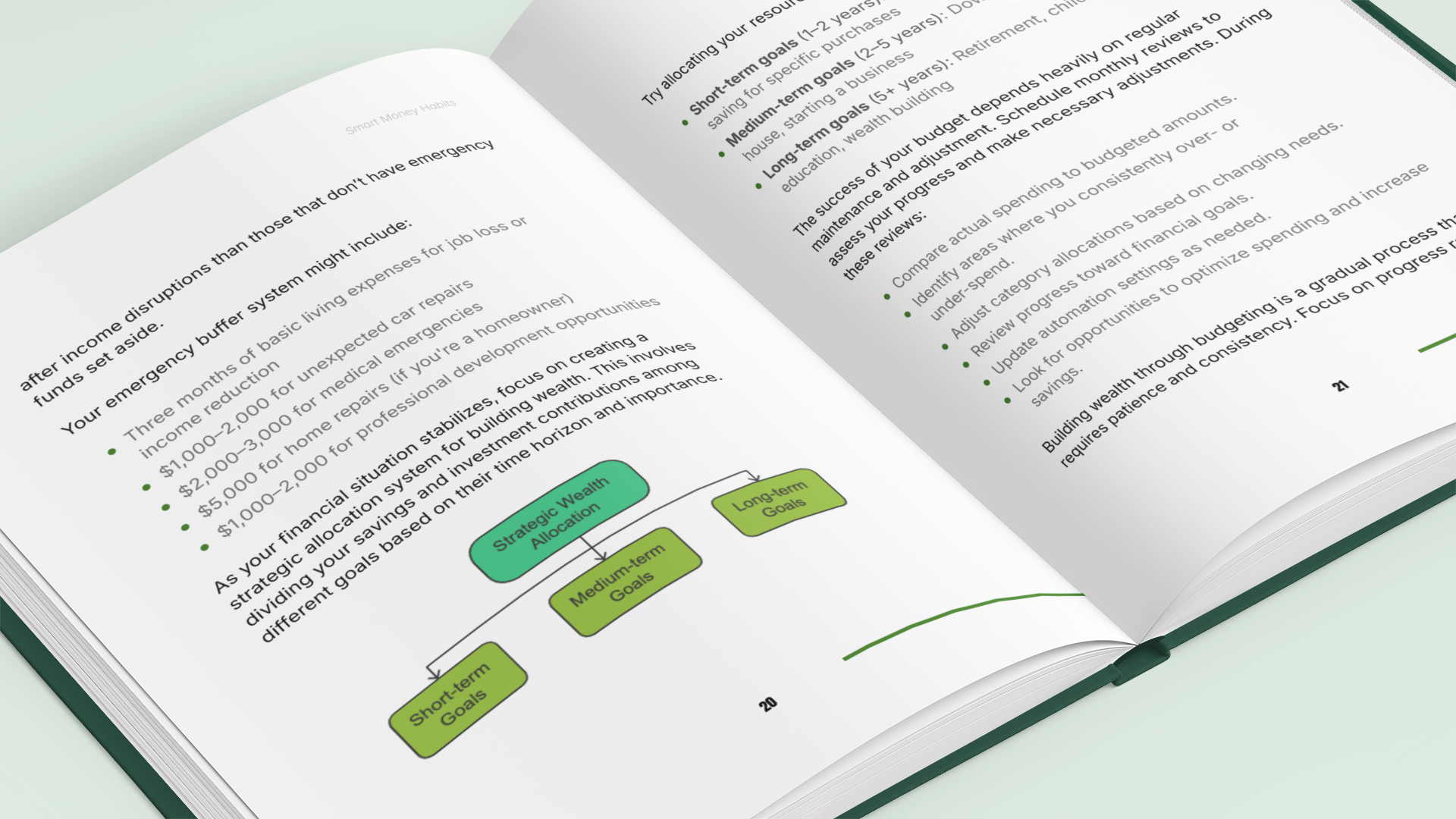 Open Simplicity E-Book showcasing pages of the digital personal finance guide with informative content