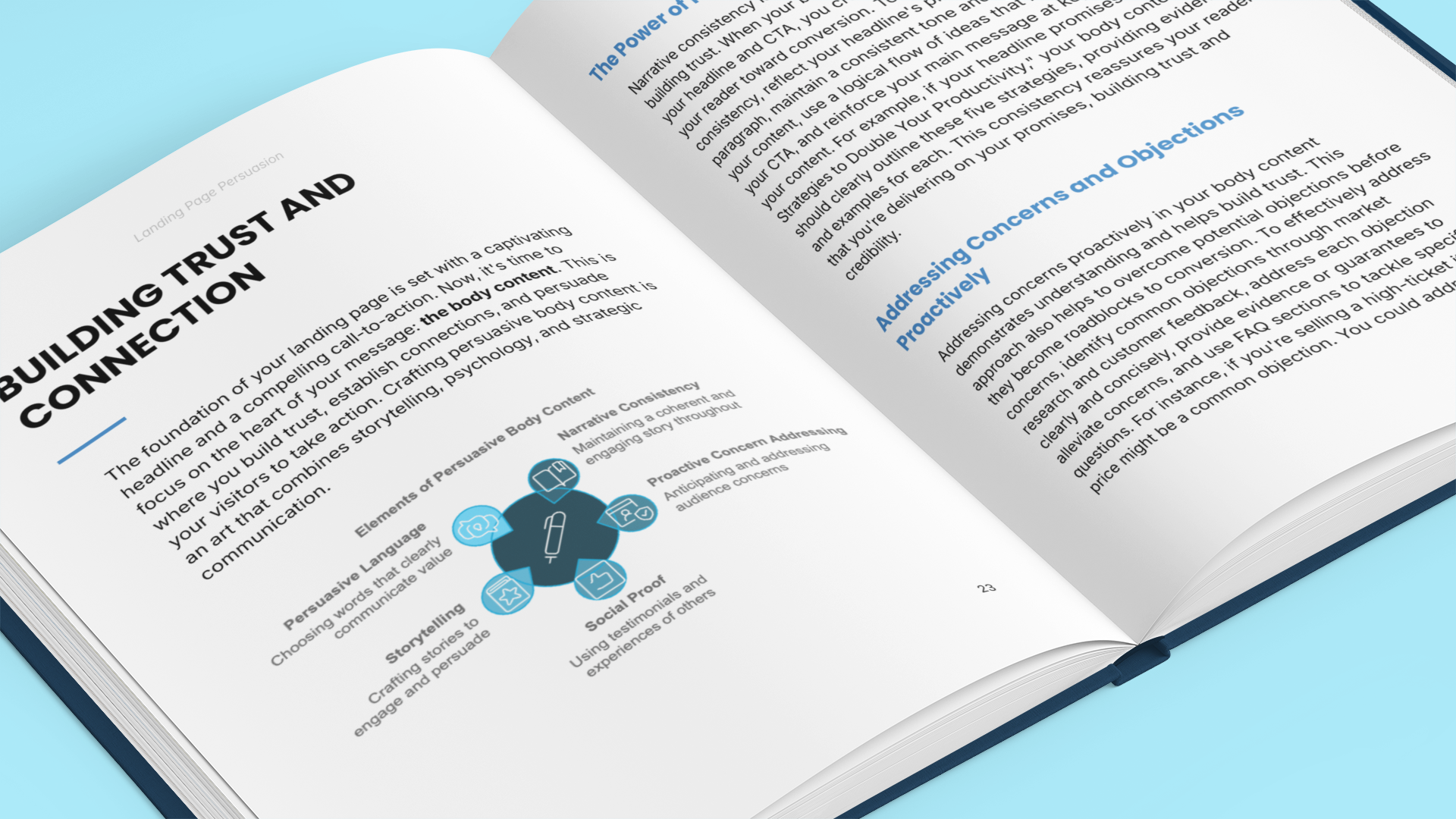 Simplicity e-Book on building trust with strategies to increase sales with landing pages