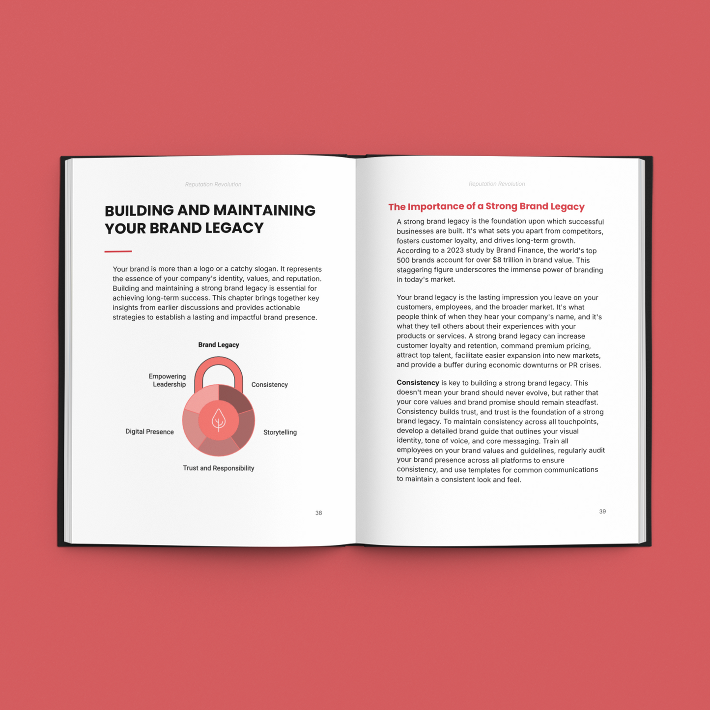 Simplicity E-Book on reputation marketing techniques with chapters on brand legacy and storytelling