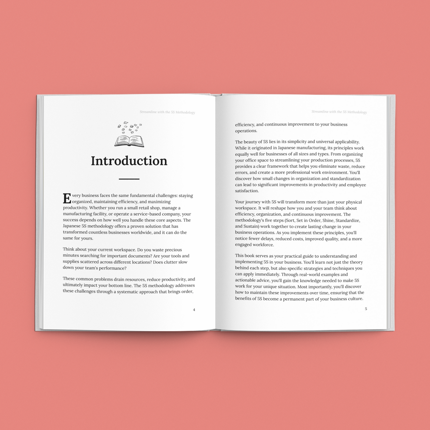 Simplicity E-Book Cover: Streamline process with 5S for enhanced business efficiency