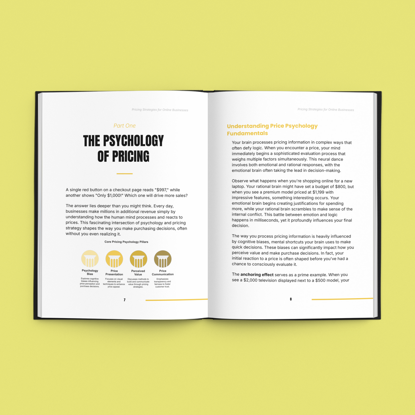 Simplicity E-Book on scalable business pricing methods with insights into pricing psychology