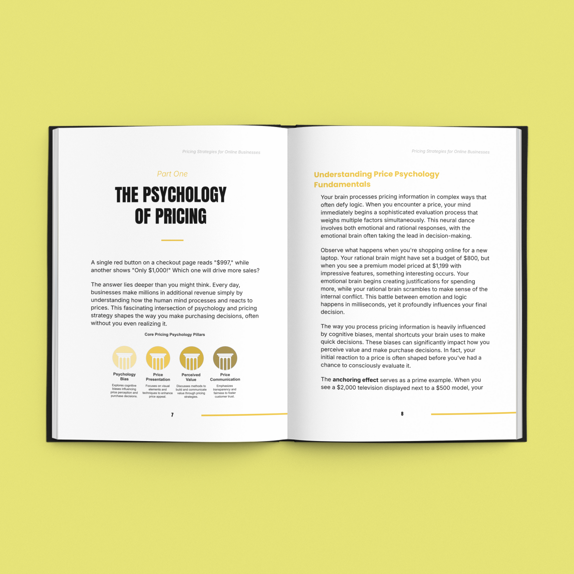 Simplicity E-Book on scalable business pricing methods with insights into pricing psychology