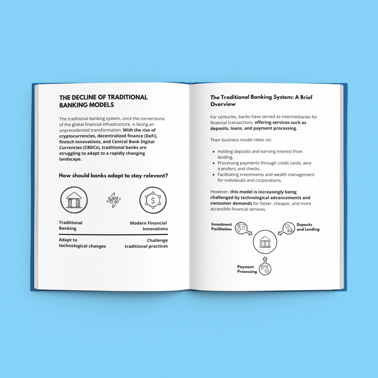 E-Book on how AI is changing finance with insights on traditional banking models and innovations