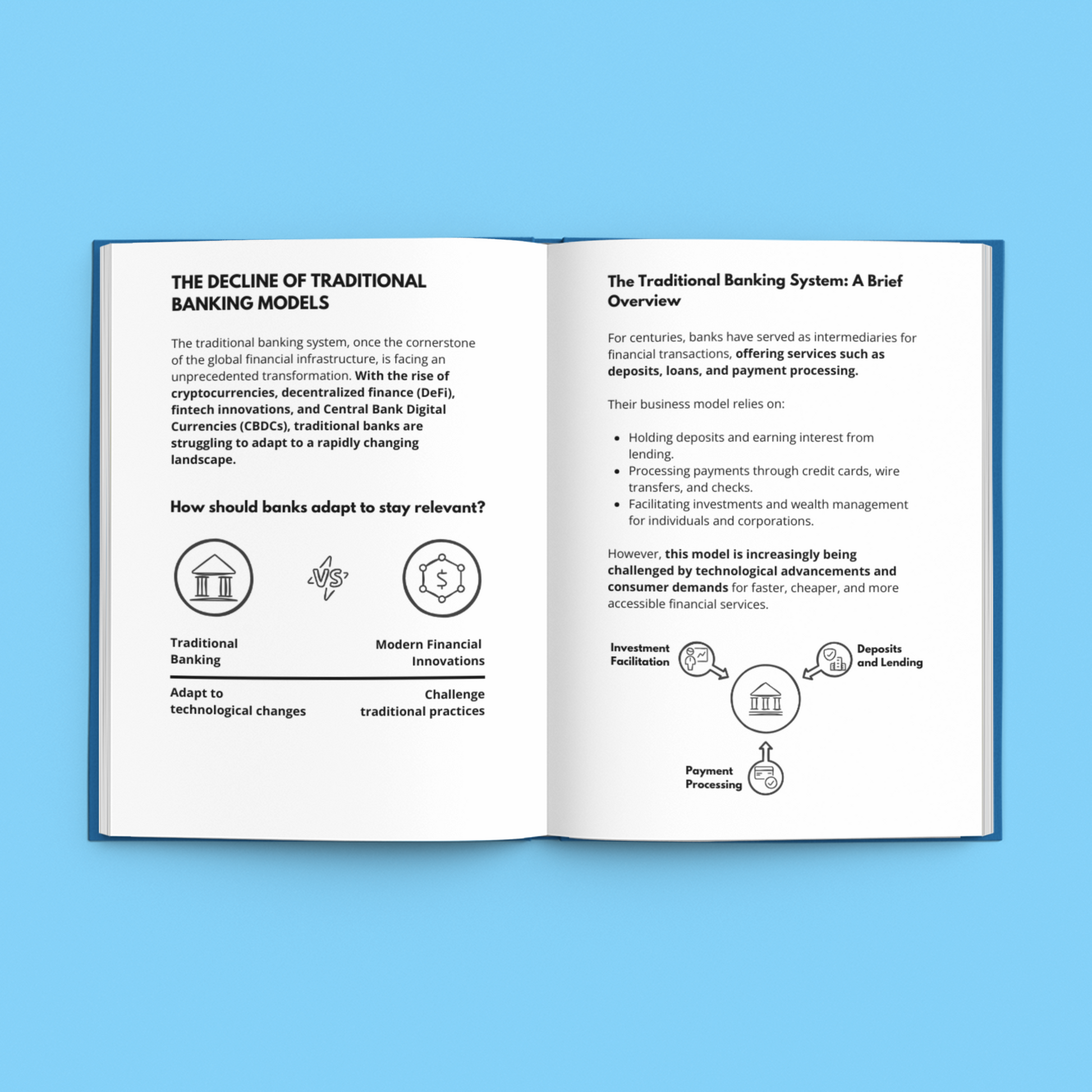 E-Book on how AI is changing finance with insights on traditional banking models and innovations